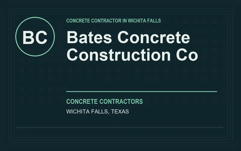 Bates Concrete Construction Co in Wichita Falls, Texas