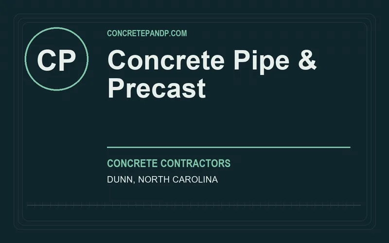 Concrete Pipe & Precast in Dunn, North Carolina
