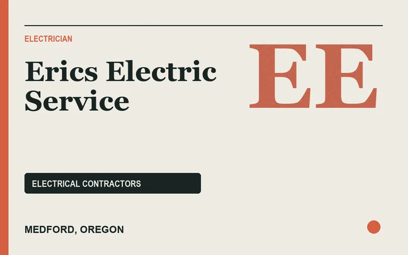 Erics Electric Service in Medford, Oregon