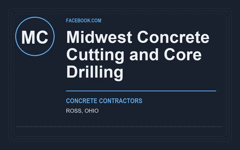 Midwest Concrete Cutting and Core Drilling in Ross, Ohio