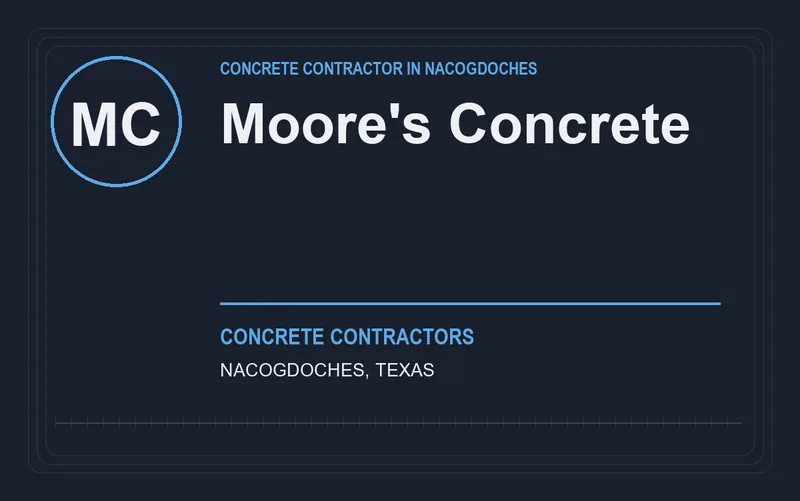 Moore's Concrete in Nacogdoches, Texas