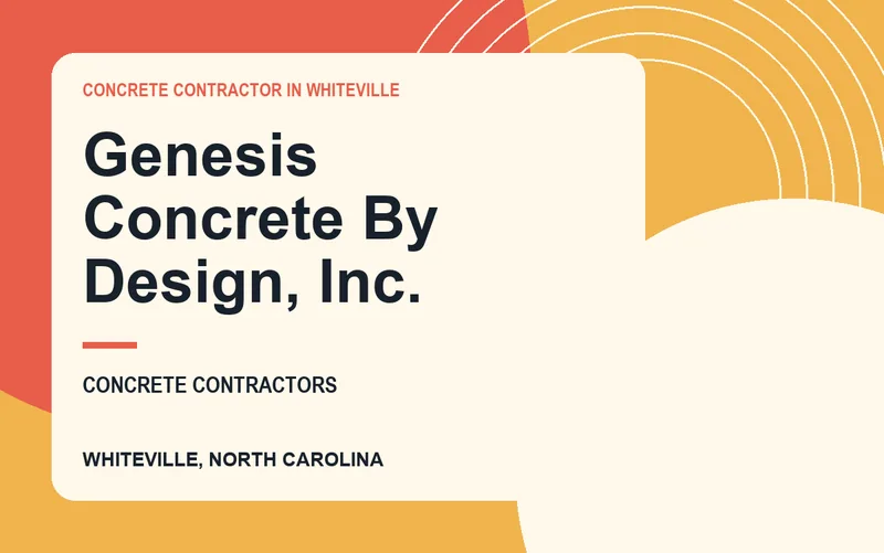 Genesis Concrete By Design, Inc. in Whiteville, North Carolina