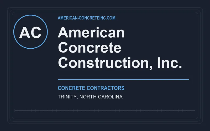 American Concrete Construction, Inc. in Trinity, North Carolina