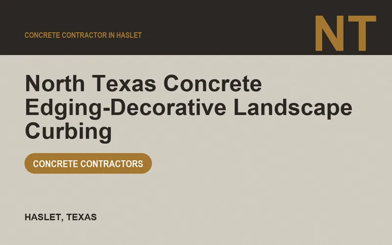 North Texas Concrete Edging-Decorative Landscape Curbing in Haslet, Texas
