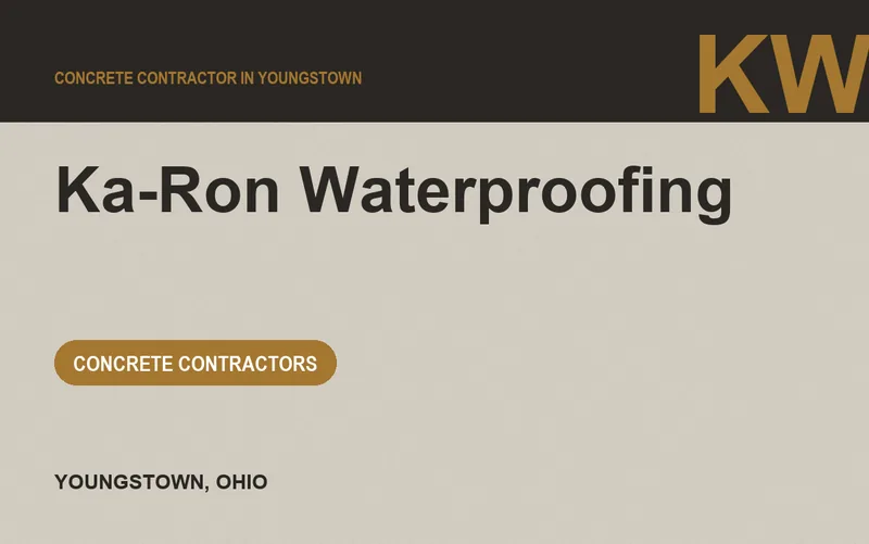 Ka-Ron Waterproofing in Youngstown, Ohio