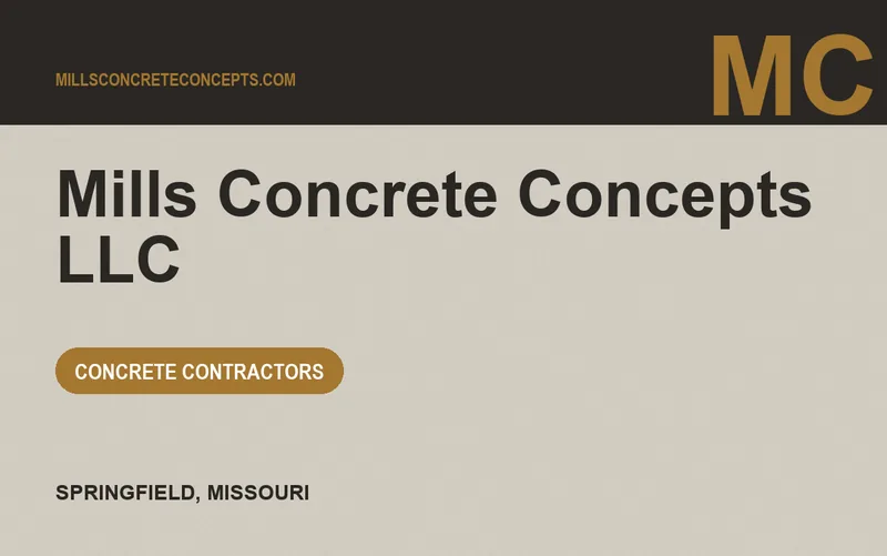 Mills Concrete Concepts LLC in Springfield, Missouri