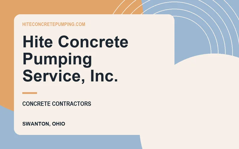 Hite Concrete Pumping Service, Inc. in Swanton, Ohio