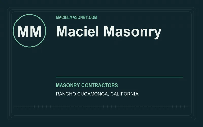 Maciel Masonry in Rancho Cucamonga, California