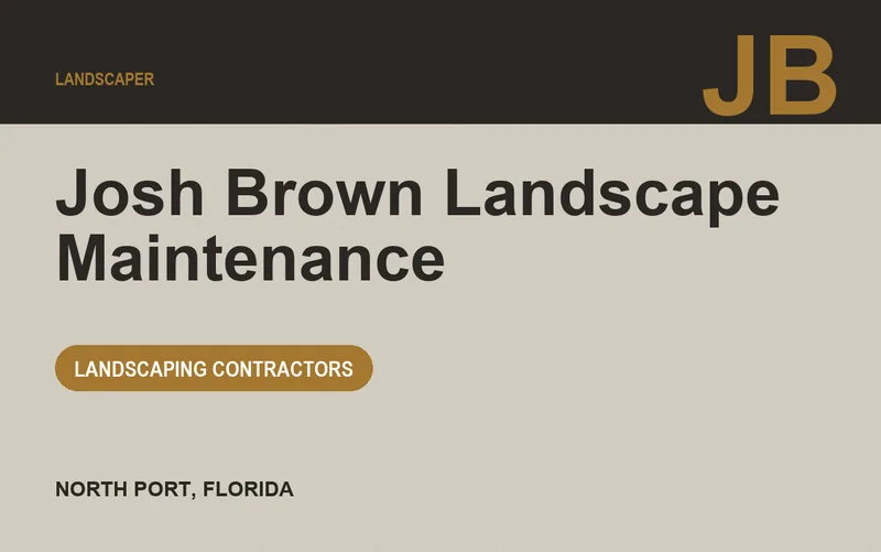 Josh Brown Landscape Maintenance in North Port, Florida