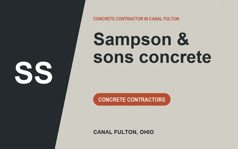 Sampson & sons concrete in Canal Fulton, Ohio