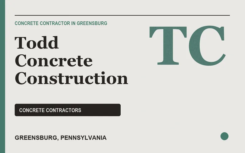 Todd Concrete Construction in Greensburg, Pennsylvania