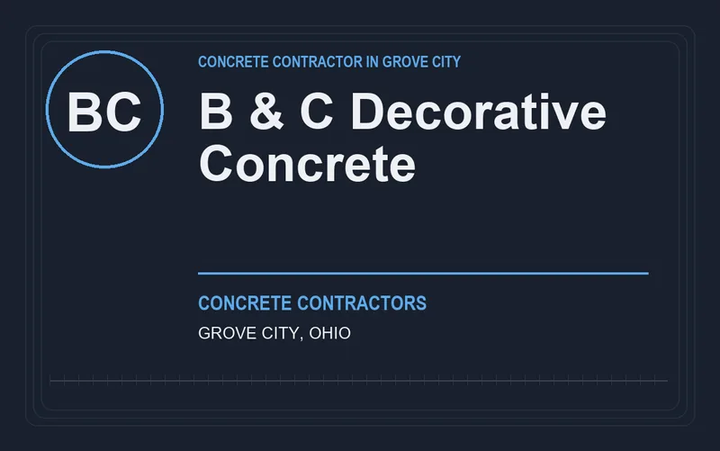 B & C Decorative Concrete in Grove City, Ohio