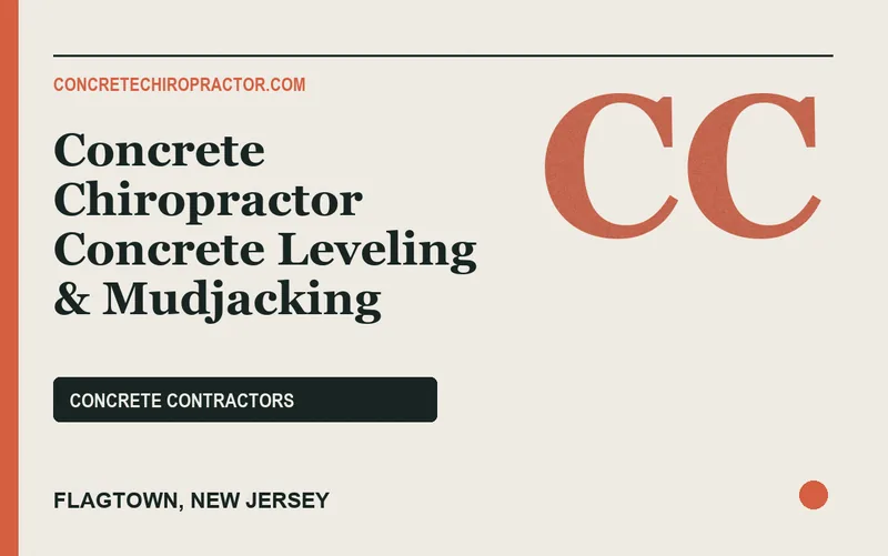 Concrete Chiropractor Concrete Leveling & Mudjacking in Flagtown, New Jersey