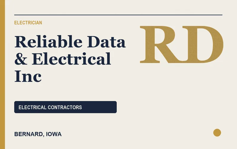 Reliable Data & Electrical Inc in Bernard, Iowa