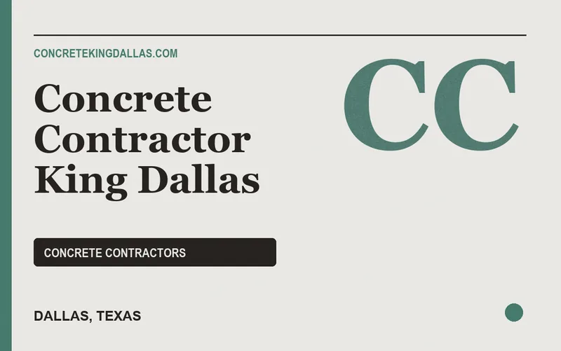 Concrete Contractor King Dallas in Dallas, Texas
