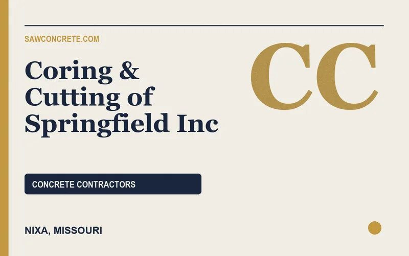 Coring & Cutting of Springfield Inc in Nixa, Missouri