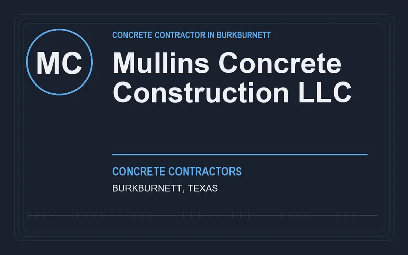Mullins Concrete Construction LLC in Burkburnett, Texas
