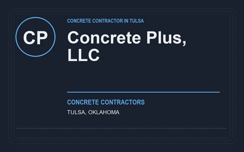 Concrete Plus, LLC in Tulsa, Oklahoma