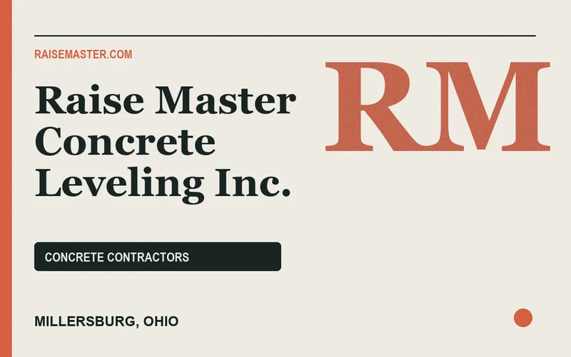 Raise Master Concrete Leveling Inc. in Millersburg, Ohio
