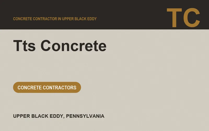 Tts Concrete in Upper Black Eddy, Pennsylvania