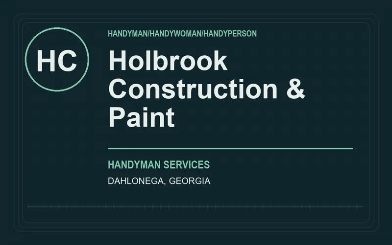 Holbrook Construction & Paint in Dahlonega, Georgia