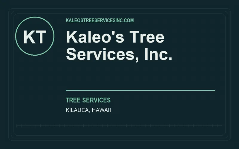 Kaleo's Tree Services, Inc. in Kilauea, Hawaii