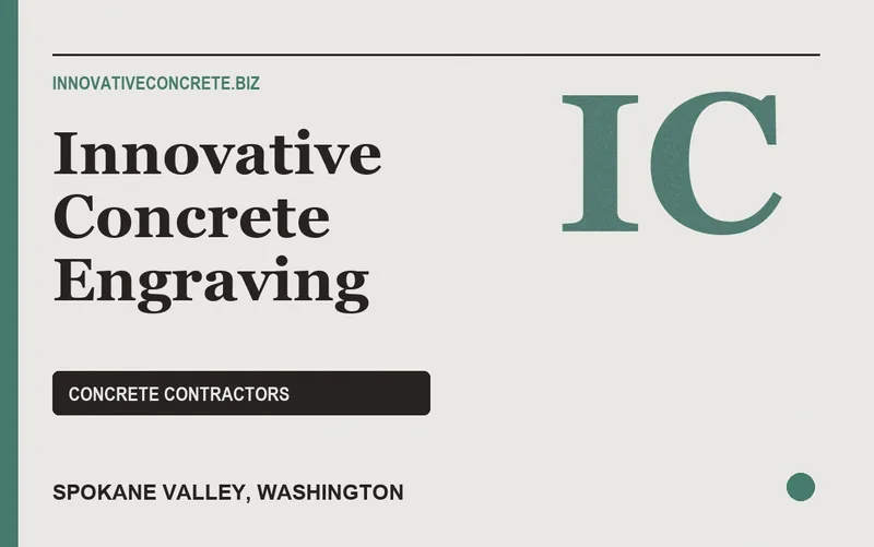 Innovative Concrete Engraving in Spokane Valley, Washington
