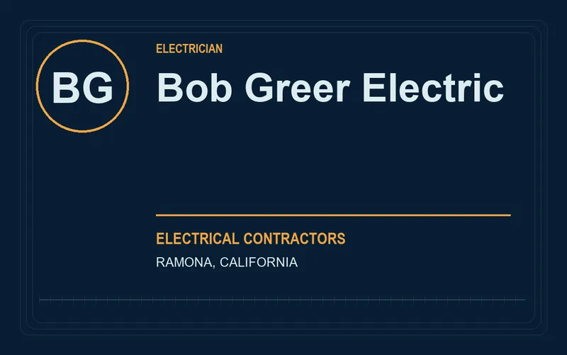 Bob Greer Electric in Ramona, California