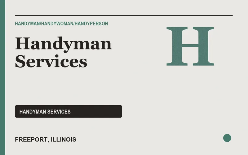 Handyman Services in Freeport, Illinois