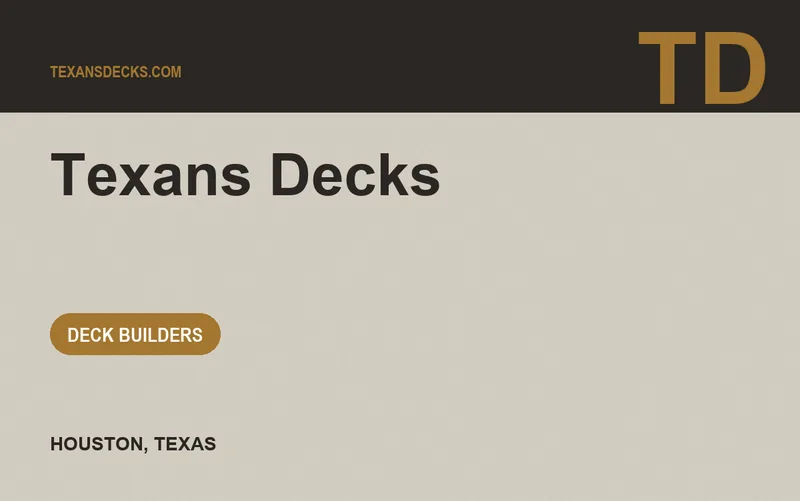 Texans Decks in Houston, Texas