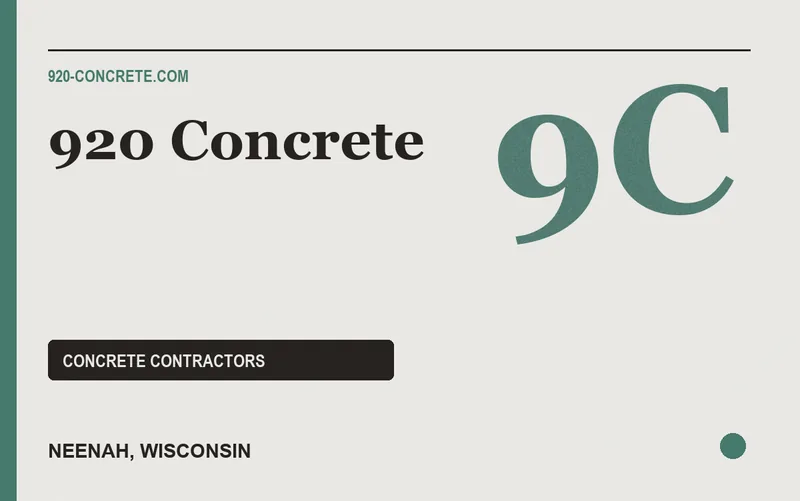 920 Concrete in Neenah, Wisconsin