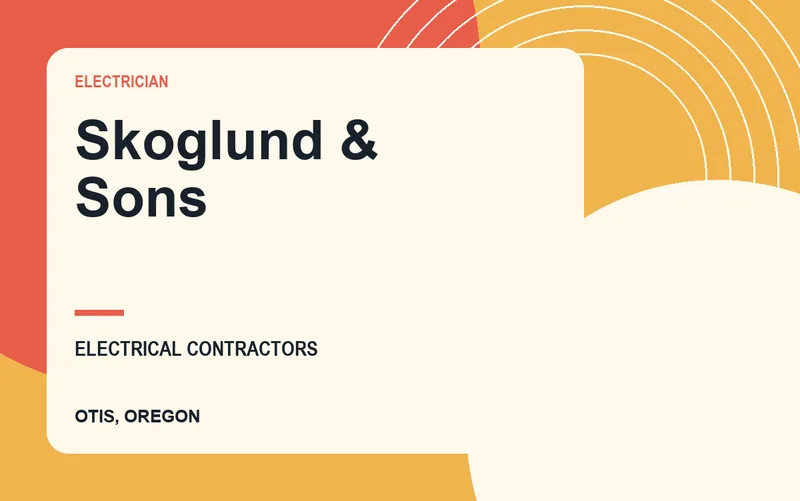 Skoglund & Sons in Otis, Oregon