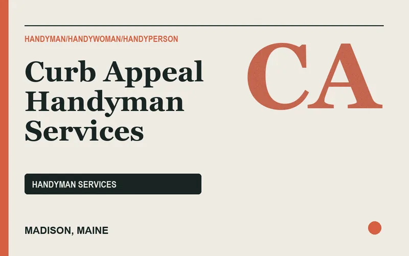 Curb Appeal Handyman Services in Madison, Maine