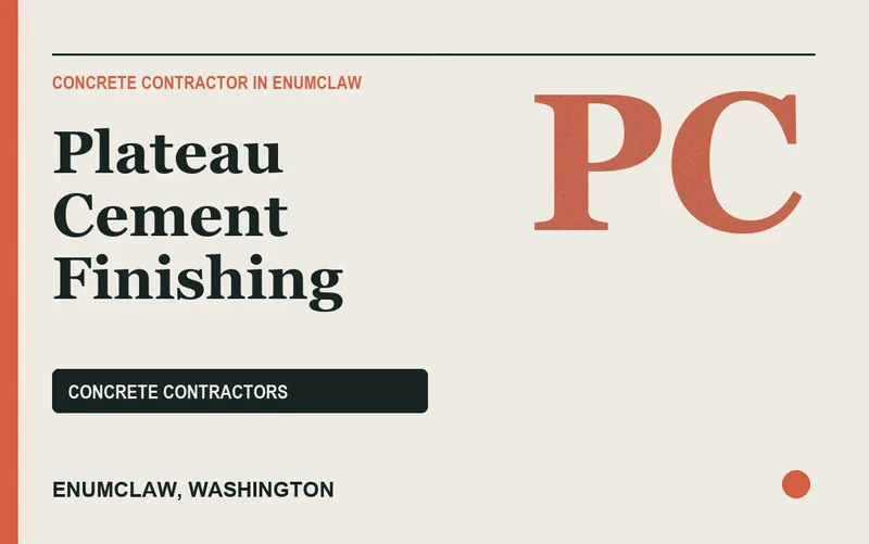 Plateau Cement Finishing in Enumclaw, Washington