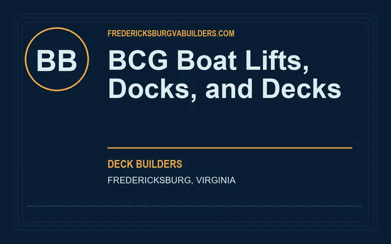 BCG Boat Lifts, Docks, and Decks in Fredericksburg, Virginia