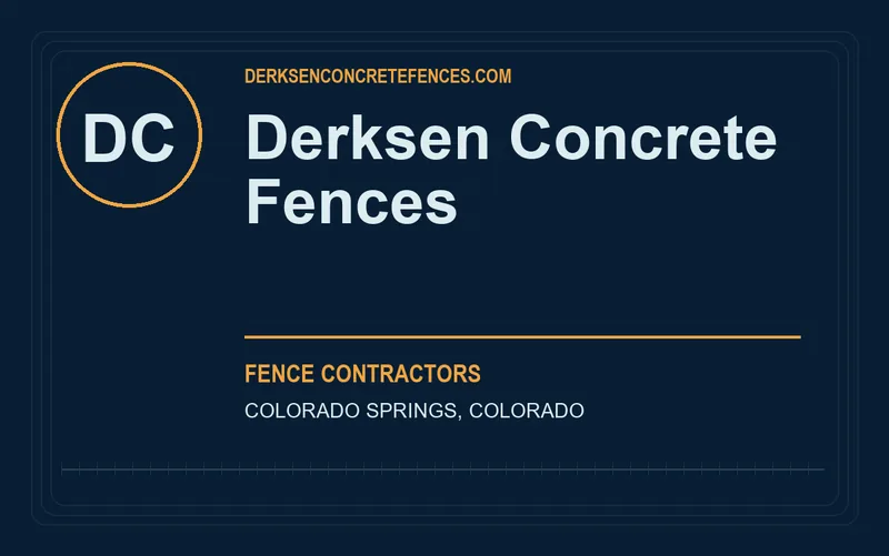 Derksen Concrete Fences in Colorado Springs, Colorado