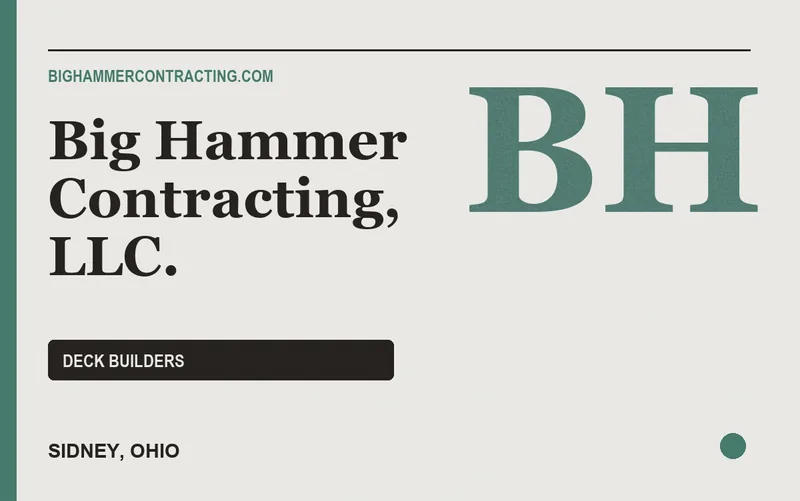 Big Hammer Contracting, LLC. in Sidney, Ohio