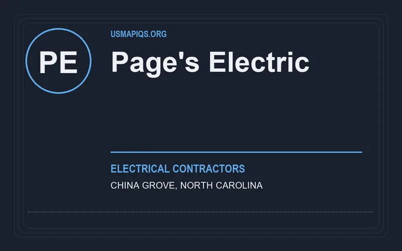 Page's Electric in China Grove, North Carolina