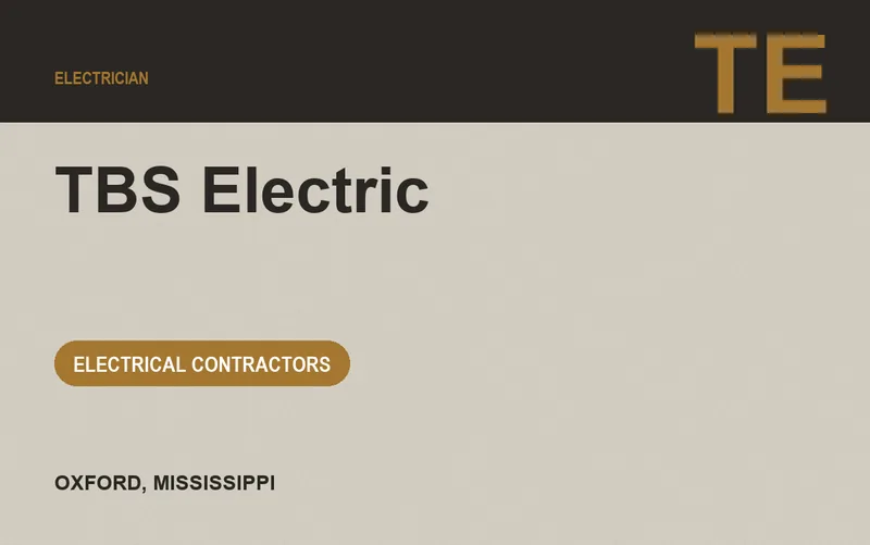 TBS Electric in Oxford, Mississippi