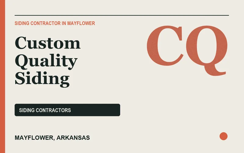 Custom Quality Siding in Mayflower, Arkansas