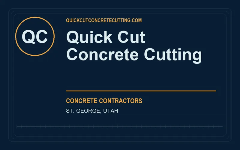 Quick Cut Concrete Cutting in St. George, Utah