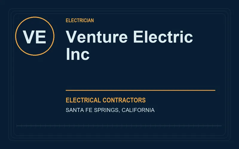 Venture Electric Inc in Santa Fe Springs, California