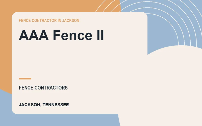 AAA Fence II in Jackson, Tennessee