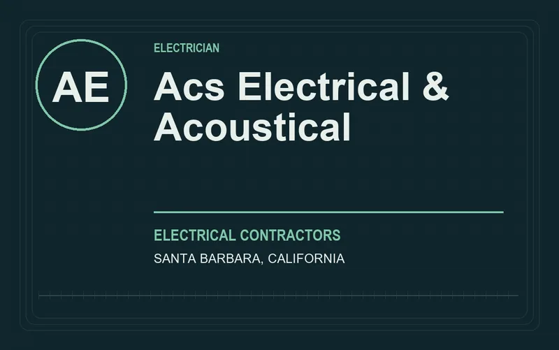 Acs Electrical & Acoustical in Santa Barbara, California
