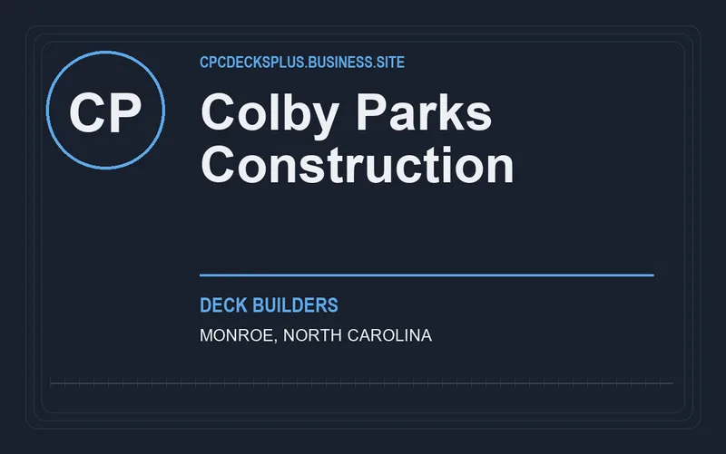 Colby Parks Construction in Monroe, North Carolina