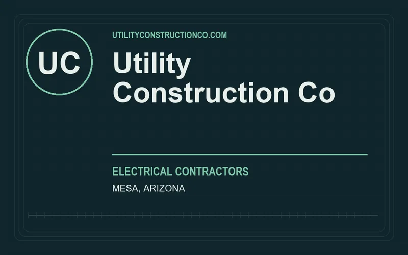 Utility Construction Co in Mesa, Arizona