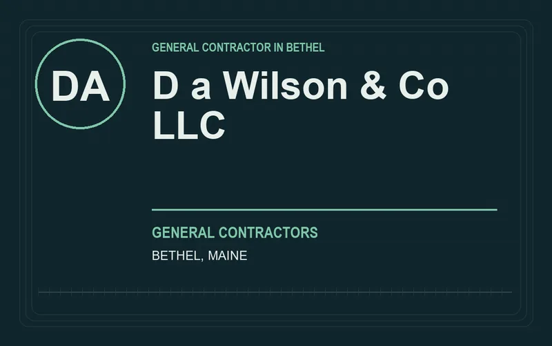 D a Wilson & Co LLC in Bethel, Maine