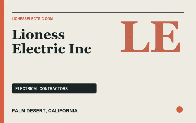 Lioness Electric Inc in Palm Desert, California