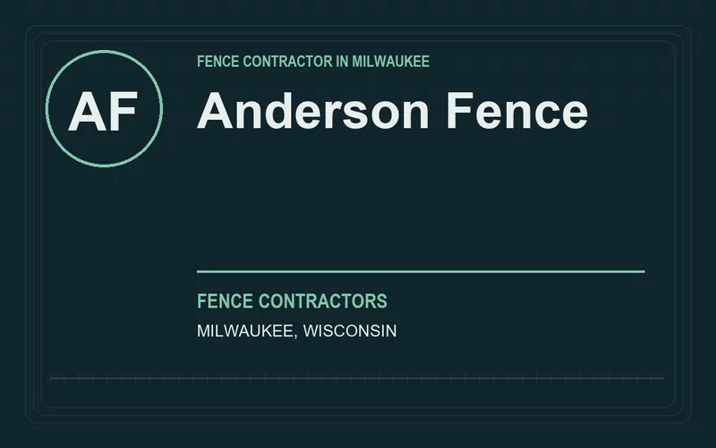 Anderson Fence in Milwaukee, Wisconsin