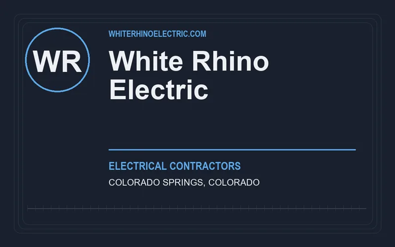 WHITE RHINO ELECTRIC in Colorado Springs, Colorado